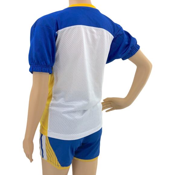 Game Gear XS Blue White VINTAGE Powder Puff Football Jr. Cougars Outfit Set - Picture 4 of 7